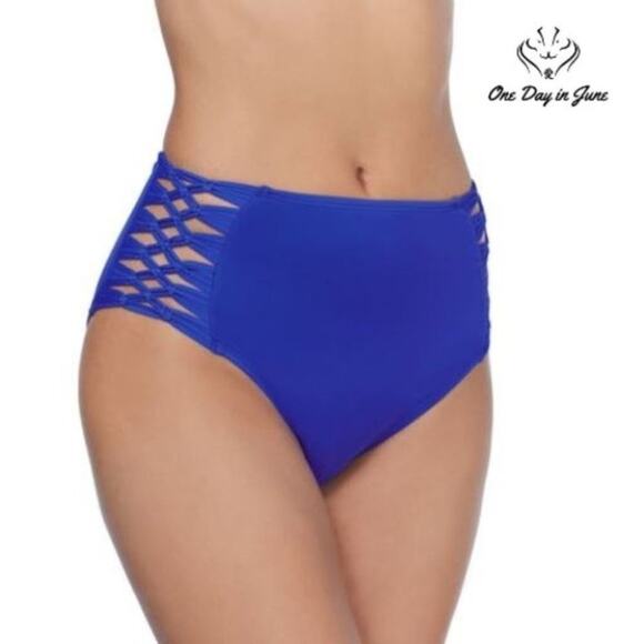 Ambrielle High Waist Bikini Bottom Size XXL - Picture 1 of 10